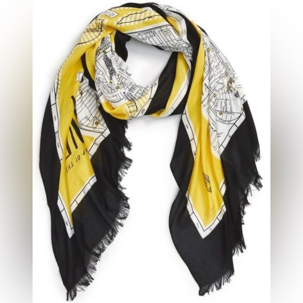 KATE SPADE Map of New York City Scarf. NWOT.